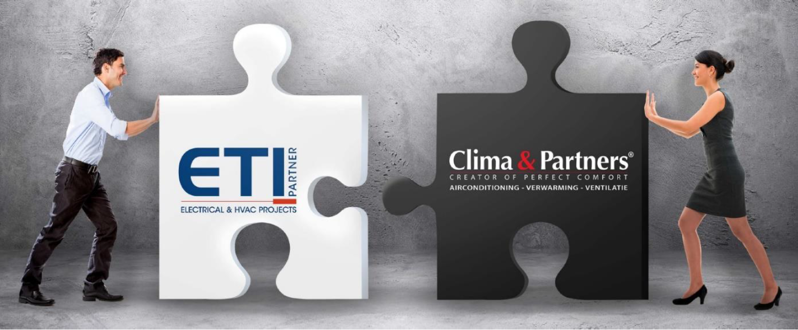 fusie tussen ETI & Clima en Partners puzzelstukken